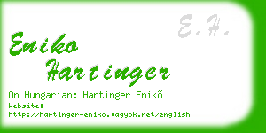 eniko hartinger business card