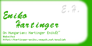 eniko hartinger business card